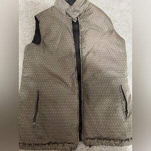 Fendi Brown nylon Women’s puffer Vest